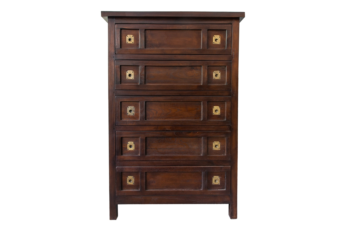 Indian Chest of 5 Drawers
